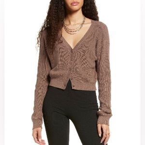 BP Brown Women's Cardigan Sweater